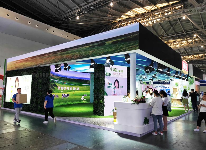 上海會(huì)展臺(tái)搭建工廠搭建展臺(tái)效果